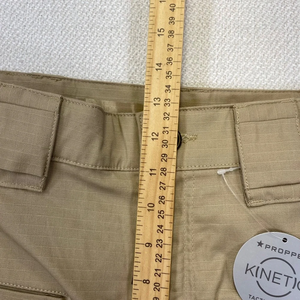 Propper Kinetic Tactical Pants Mens 34x34 Khaki Ripstop Water Resistant F52944X
